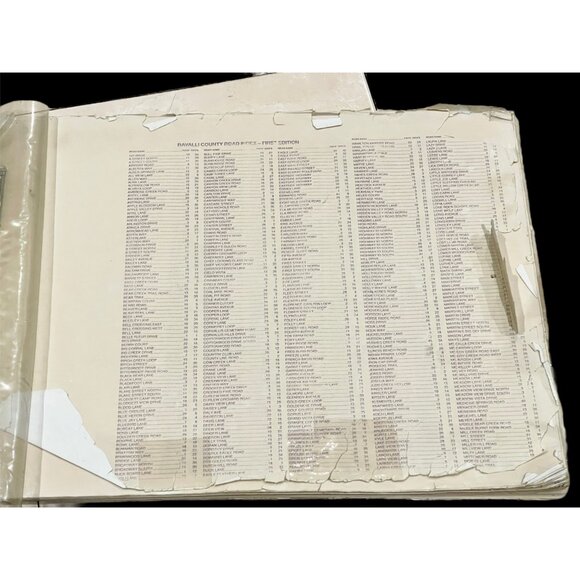 Vintage Ravalli County Montana Road Index Map Book – 1st Edition 49 Pages 24"x18 - Picture 2 of 9